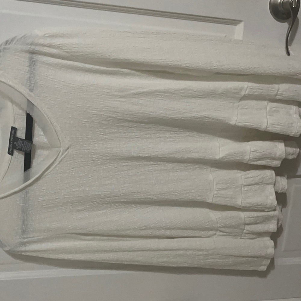 Chelsea and Theadore white , long sleeve, shirt